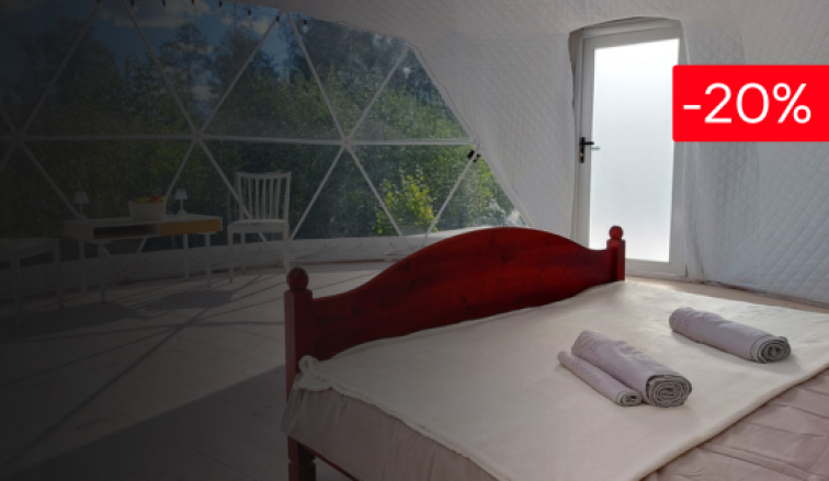 Majutuspakett kahele<br>kuppeltelgis