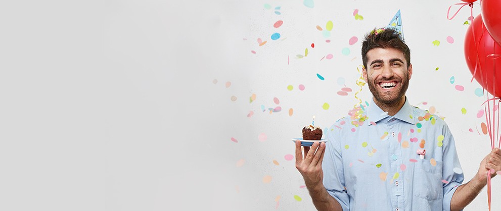 Sünnipäevasoovid<br>täituvad lihtsalt!