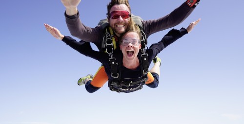 Тандемный прыжок с парашютом (с высоты 4000 м) + видео #3