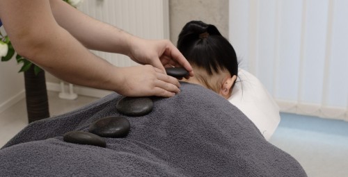 Массаж лавовыми камнями #2