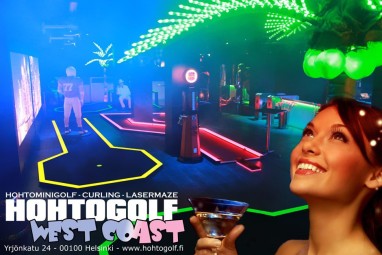 Игра в мини-гольф в West Coast со спецэффектами #1