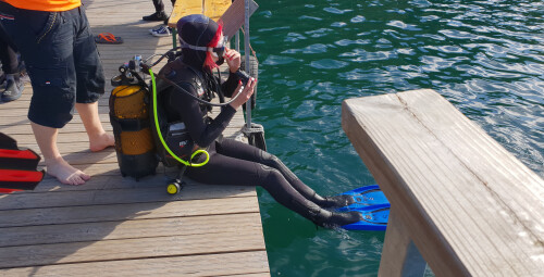 Ныряние в подводных развалинах тюрьмы  #5