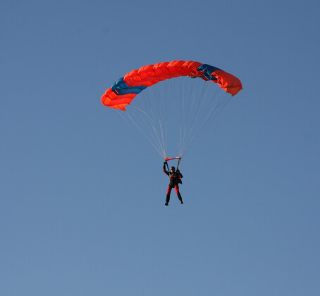 Курс обучения прыжкам с парашютом и самостоятельный прыжок на парашюте типа «крыло»