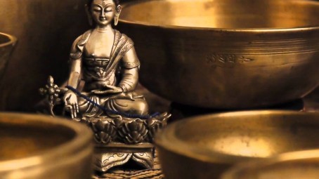 Уникальный звуковой массаж тибетскими поющими чашами для пары #2