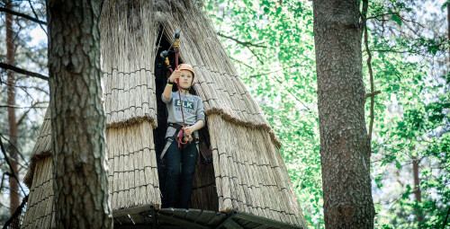 Приключенческая тропа по верхушкам деревьев для любителей острых ощущений  Латвия, Валмиера #1