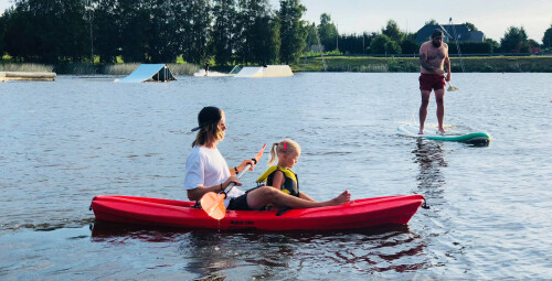Водные развлечения на доске для серфинга, каноэ или байдарке вдвоем на озере Рахинге Купальная зона Рахинге, Тартумаа #5