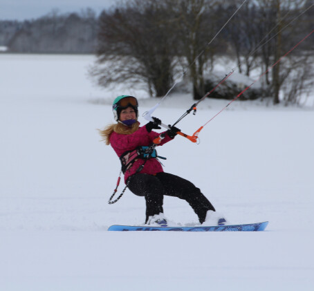 Lumesurfi ehk snowkite koolitus