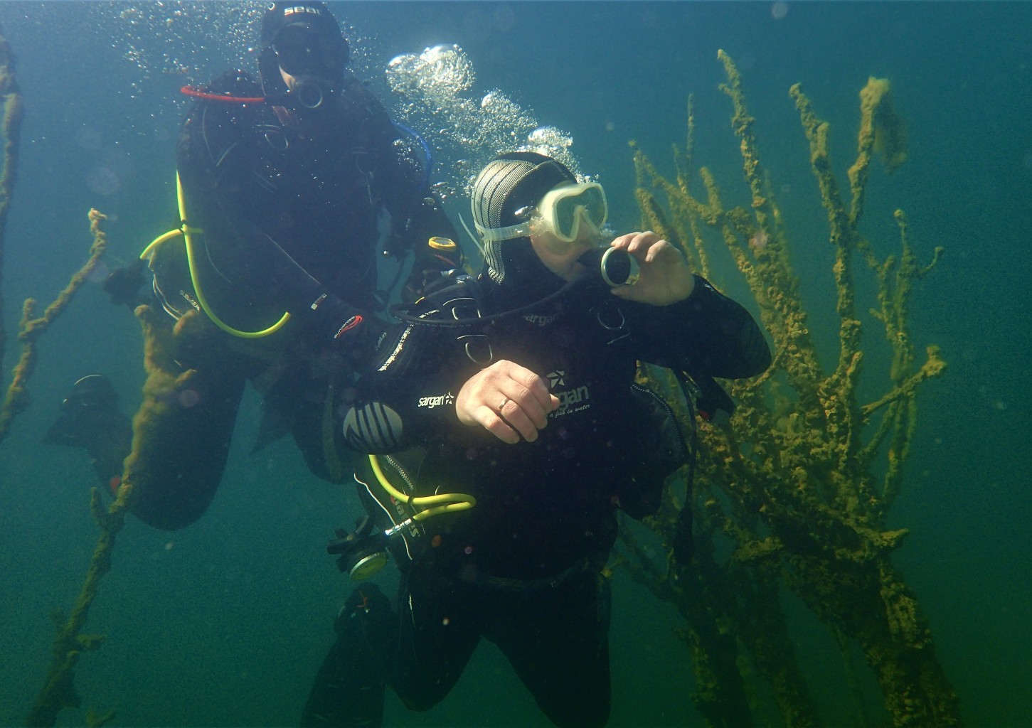 Пробное погружение с берега
