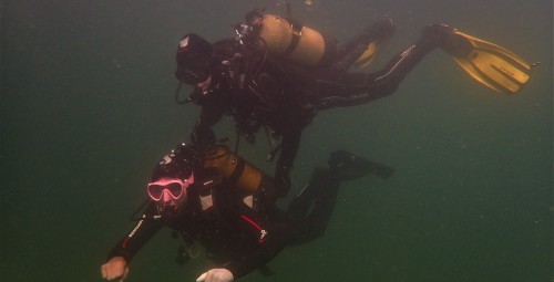 Пробное погружение с берега #3