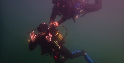 Пробное погружение с берега #4