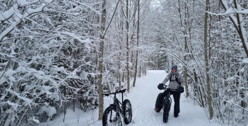 Talvine Taevaskoja loodus, jalgrattaretk kahele