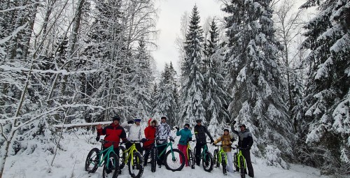 Talvine seiklus e-fat jalgratastega Elva jõe orus