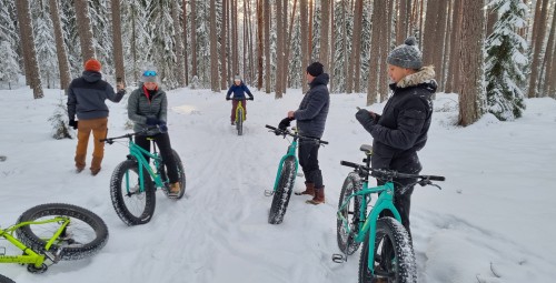 Jalgrattamatk talvel Elvas, Puhka Looduses