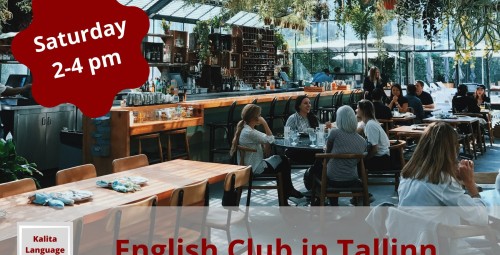 Ragu kohvikus toimuv Kalita Language Studio inglise keele klubi kokkusaamine