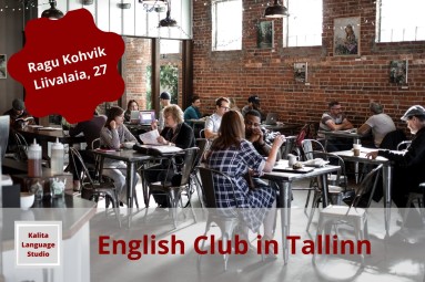 Osalus inglise keele klubi kokkusaamisel Ragu kohvikus Tallinna kesklinnas