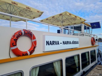  Jõelaev Caroline, sõit perele Narvast Narva-Jõesuusse