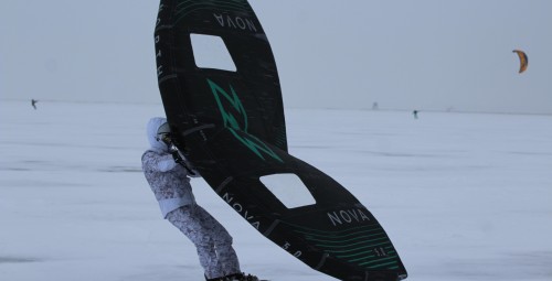 Винг-серфинг на снегу, Kristi`s Kiteboarding #2