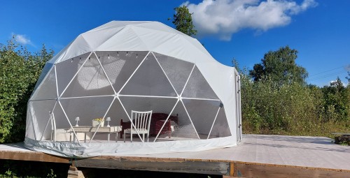 Гостиничный пакет с ночлегом в глэмпинге с напитками и сауной Bubble House #8