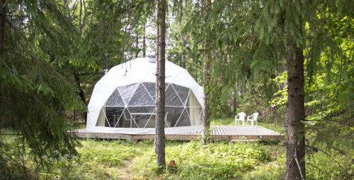 Гостиничный пакет с ночлегом в глэмпинге с напитками и сауной Bubble House #5
