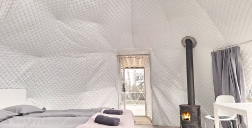 Гостиничный пакет с ночлегом в глэмпинге с напитками и сауной Bubble House #7