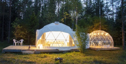 Гостиничный пакет с ночлегом в глэмпинге с напитками и сауной Bubble House #4