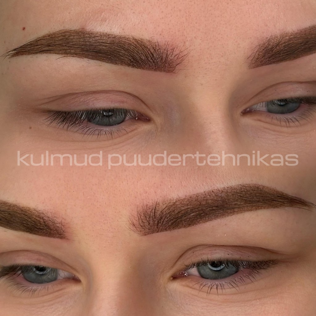 Tõsta esile oma ilu püsimeigiga - kulmud puudertehnikas
