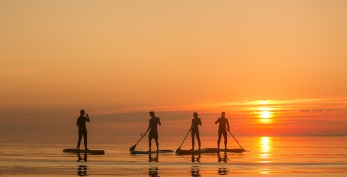 Päikeseloojangu SUP matk Surfy surfikoolis kahele, Haven Kakumäe aerusurf #4