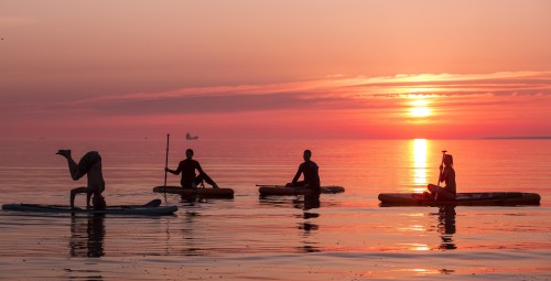 Päikeseloojangu SUP matk Surfy surfikoolis kahele, Haven Kakumäe aerusurf #3