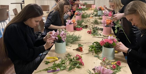 Изготовление рождественского венка. Изготовление картины из мха (круглый год). Изготовление цветочной коробки #2