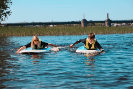 Прогулка на SUP-бордах по реке Пярну