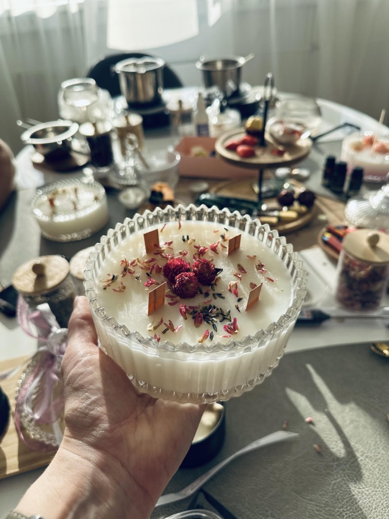 Chandelle Handicraft küünalde valmistamise töötuba seltskonnale