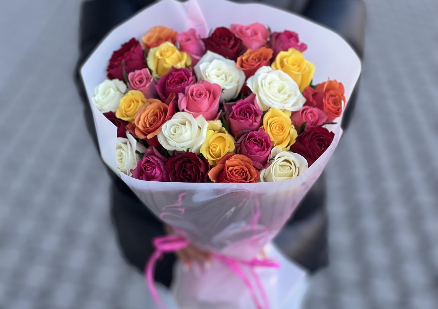 Яркие чувства без слов — 31 микс-роза