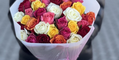 Яркие чувства без слов — 31 микс-роза #3