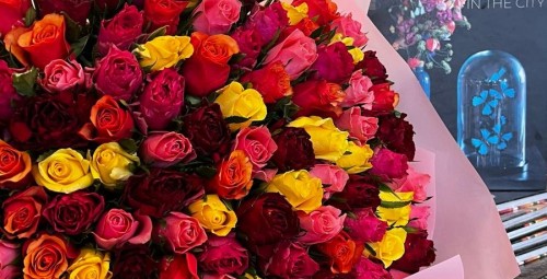 Яркие чувства без слов — 31 микс-роза #4